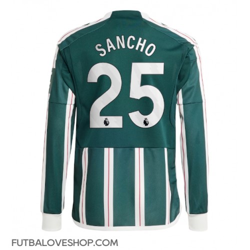 Dres Manchester United Jadon Sancho #25 Preč 2023-24 Dlhy Rukáv